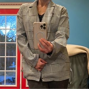 Forever 12 checked  blazer